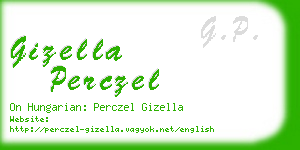 gizella perczel business card
